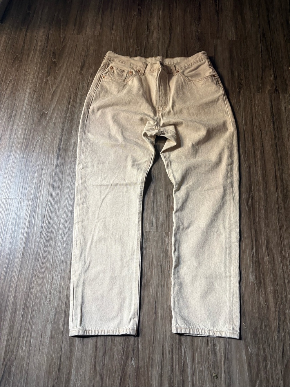 Levi's Men's Cream/Tan Straight-Leg Chinos